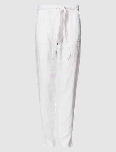 Sommerhose reinweiß - m&s,