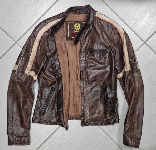 Belstaff hero leather brown - leather,