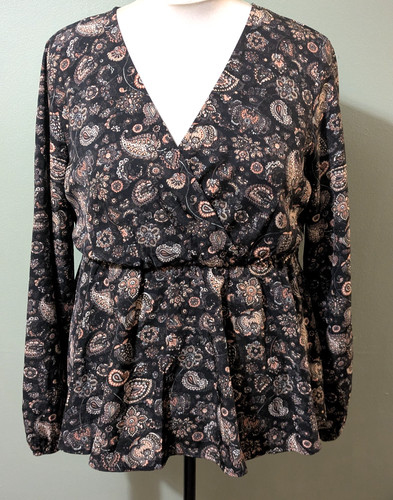 Shein paisley wickel bluse top - wickel,