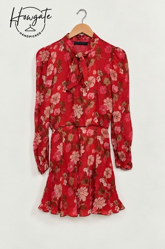 Zara minikleid rot blumen m - blumen,