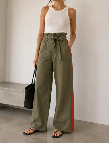 Zara hose paperbag - zara, weites