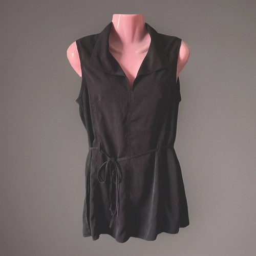 Schwarzes tunika top mit - schwarzes,