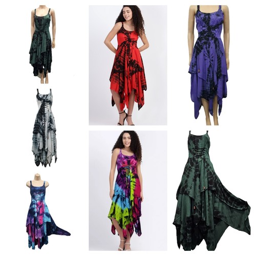 Batik maxi korsett - maxi, kleid