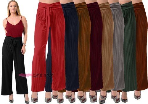 Damen plissee palazzo hose - plissee,