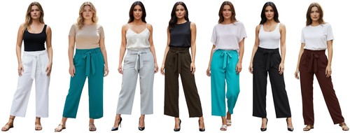 Damen leinenmischung gerades - damen,